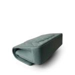 22C Dark Green Caviar Quilted Classic Flap Light Gold Hardware - Image 4