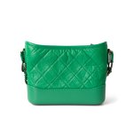 Green Aged Calfskin Quilted Hobo Gabrielle Bag Small Mixed Hardware - Image 7