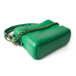 Green Aged Calfskin Quilted Hobo Gabrielle Bag Small Mixed Hardware - Image 5