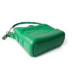 Green Aged Calfskin Quilted Hobo Gabrielle Bag Small Mixed Hardware - Image 10