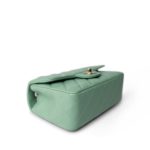 Light Green Lambskin Quilted Mini Rectangular Flap - Image 10