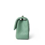 Light Green Lambskin Quilted Mini Rectangular Flap - Image 2