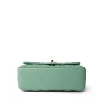 Light Green Lambskin Quilted Mini Rectangular Flap - Image 5