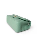 Light Green Lambskin Quilted Mini Rectangular Flap - Image 9