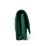 18S Emerald Green Caviar Quilted Wallet on Chain WOC - Image 8