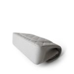 21A Grey Caviar Quilted Classic Flap Small Light Gold Hardware - Image 11