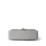 21A Grey Caviar Quilted Classic Flap Small Light Gold Hardware - Image 5