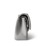 21A Grey Caviar Quilted Classic Flap Small Light Gold Hardware - Image 9