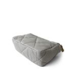 21A Grey Lambskin Quilted 19 Flap Mixed Hardware - Image 5