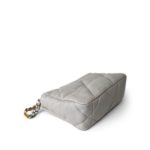 21A Grey Lambskin Quilted 19 Flap Mixed Hardware - Image 3
