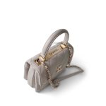 22B Grey Lambskin Quilted Trendy CC Small Light Gold Hardware - Image 6