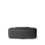 Charcoal Caviar Quilted Mini Rectangular Flap Light Gold Hardware - Image 6