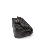 Charcoal Caviar Quilted Mini Rectangular Flap Light Gold Hardware - Image 4
