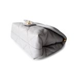 Grey Lambskin Quilted Chain Top Handle Flap - Image 7
