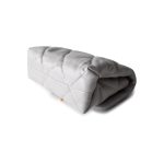 Grey Lambskin Quilted Chain Top Handle Flap - Image 8