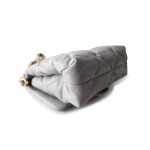 Grey Lambskin Quilted Chain Top Handle Flap - Image 9