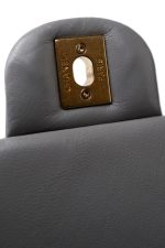 Grey Lambskin Quilted Crush on Chains Single Flap Bag Antique Gold Hardware - Image 11