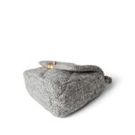 Light Grey Ecru Quilted 19 Flap Small Mixed Hardware - Image 6