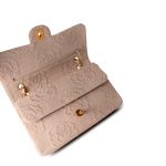 Ivory Canvas Camellia Classic Double Flap Gold Hardware Vintage - Image 15