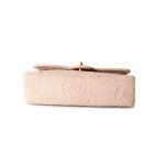Ivory Canvas Camellia Classic Double Flap Gold Hardware Vintage - Image 17