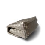 20A Metallic Aged Calfskin Quilted Small Coco Handle Light Gold Hardware - Image 11