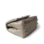 20A Metallic Aged Calfskin Quilted Small Coco Handle Light Gold Hardware - Image 6