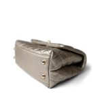 20A Metallic Aged Calfskin Quilted Small Coco Handle Light Gold Hardware - Image 8
