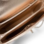 Metallic Lambskin Quilted Trendy CC Small - Image 11