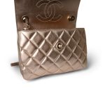 Metallic Lambskin Quilted Trendy CC Small - Image 10