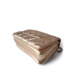 Metallic Lambskin Quilted Trendy CC Small - Image 6