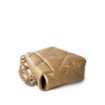Metallic Goatskin Quilted 19 Flap Small Mixed Hardware - Image 5