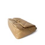 Metallic Goatskin Quilted 19 Flap Small Mixed Hardware - Image 6