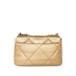 Metallic Goatskin Quilted 19 Flap Small Mixed Hardware - Image 2