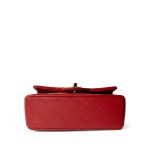 22P Red Lambskin Mini Top Handle Light Gold Hardware - Image 5