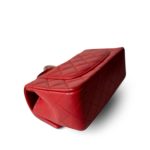 22P Red Lambskin Mini Top Handle Light Gold Hardware - Image 3