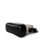 Gabrielle Hobo Bag White Black Mini Mixed Hardware - Image 10