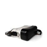 Gabrielle Hobo Bag White Black Mini Mixed Hardware - Image 9