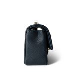 18B Navy Caviar Quilted Mini Rectangular Light Gold Hardware - Image 4
