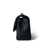 18B Navy Caviar Quilted Mini Rectangular Light Gold Hardware - Image 2