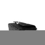 Navy Raffia Quilted 19 Flap Small Mixed Hardware - Image 9