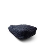 Navy Raffia Quilted 19 Flap Small Mixed Hardware - Image 5
