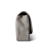 Dark Navy White Lambskin Quilted Diana Flap Medium Gold Hardware - Image 4
