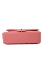 18S Pink Caviar Quilted Classic Flap Small Light Gold Hardware - Image 3