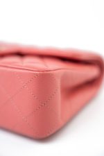 18S Pink Caviar Quilted Classic Flap Small Light Gold Hardware - Image 8