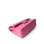 21C Pink Caviar Quilted Small Classic Flap Light Gold Hardware - Image 11