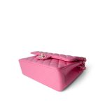 21C Pink Caviar Quilted Small Classic Flap Light Gold Hardware - Image 4