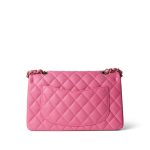 21C Pink Caviar Quilted Small Classic Flap Light Gold Hardware - Image 9