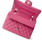 21C Pink Caviar Quilted Small Classic Flap Light Gold Hardware - Image 7