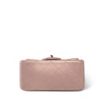 21K Mini Pink Iridescent Square Lambskin Quilted Classic Flap SHW - Image 4