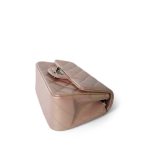 21K Mini Pink Iridescent Square Lambskin Quilted Classic Flap SHW - Image 10